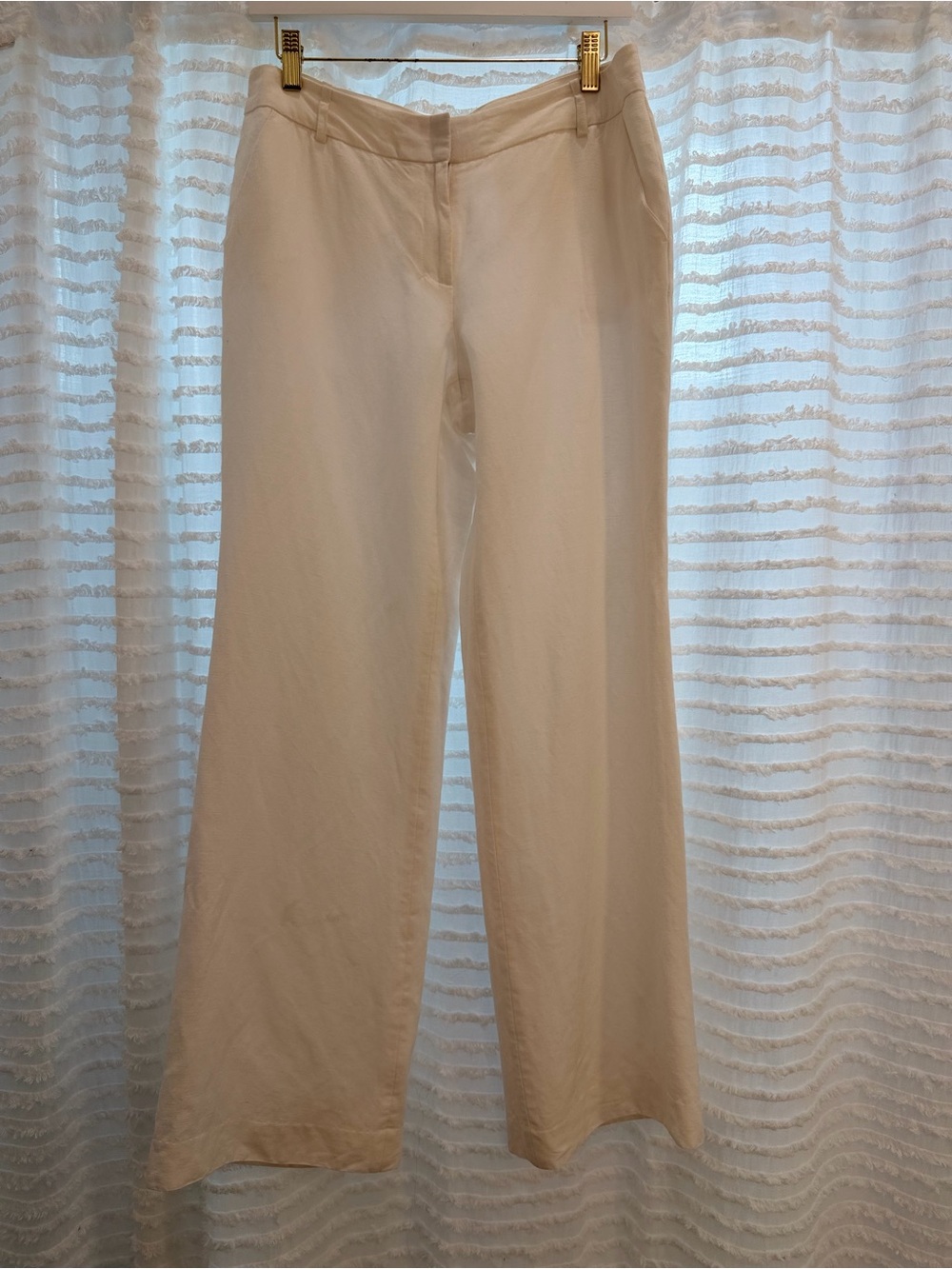 Calvin Klein Off-White Wide-Leg Trousers